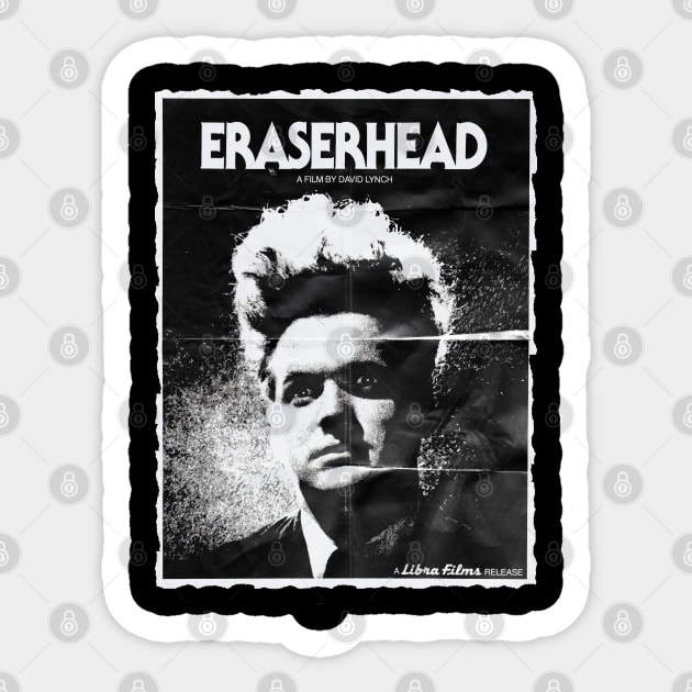 Distressed Eraserhead Movie Poster Design Sticker by HellwoodOutfitters